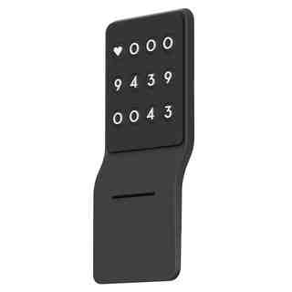 훠링 안심번호 자동차 틈새 주차번호판, 블랙, 1개