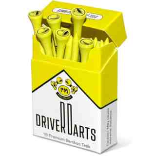 골프티 - 내구성 강화 & 미끄럼 방지 디자인으로 전문 훈련과 경기에 최적화, 1세트, 황색