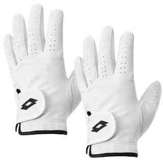 로또 남성용 천연 올양피 골프장갑 왼손용, 화이트, 2개