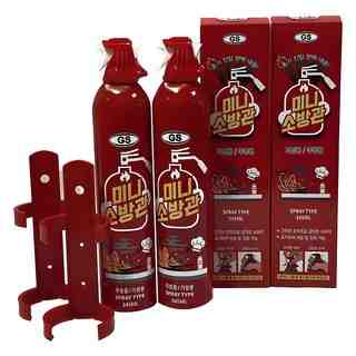 미니소방관 스프레이형 소화기, 345ml, 혼합색상, 2개