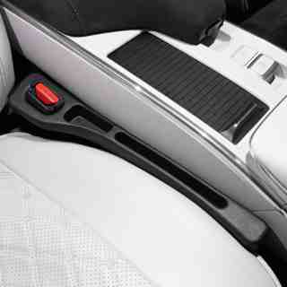 저스트픽 자동차 시트 틈새막이 차량 틈새쿠션, 블랙, 1세트