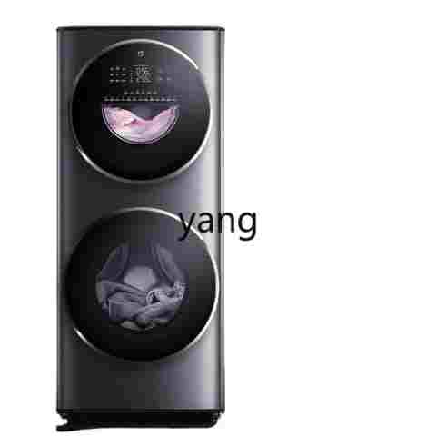 LMM 가정용 칸막이 세탁 및 건조 일체형 기계 15kg 이중층 드럼 세탁기 자동