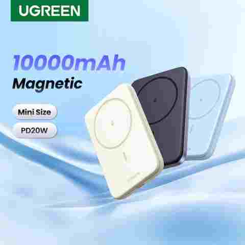 UGREEN PD20W 보조베터리 자기 10000mAh iPhone 15 Pro Max 16 Pro용 Magsafe용 휴대용 무선 고속 충전 보조베터리