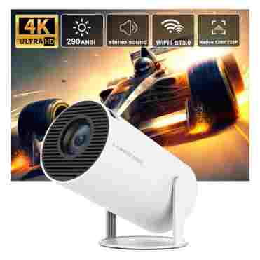 Magcubic 프로젝터 HY300 Pro 4K 안드로이드 11 듀얼 Wifi6 290ANSI Allwinner H713 BT5.0 1080P 1280*720P 홈 시네마 야외 프로젝터