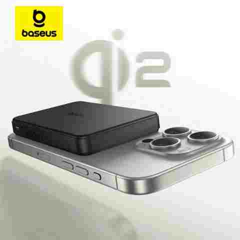 Baseus Qi2 자기 보조베터리 10000mah 15W 무선 충전 22.5W 유선 충전 Qi2 iPhone 16 15 14 13 12 Pro Max 인증