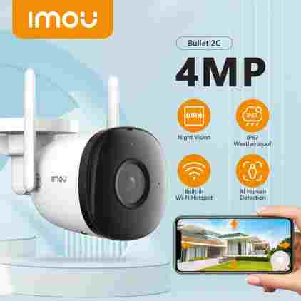 IMOU 야외 총알 2C 4MP Wifi 카메라 비바람에 견디는 AI 인간 감지 야외 감시 ip 카메라