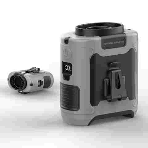 20000mAh 야외 휴대용 허리 팬 매달려 목 팬 스포츠 택배 야외 작업을위한 보조베터리 LED 조명과 강한 바람