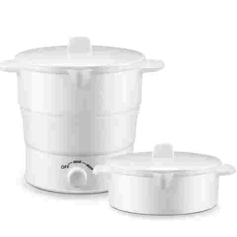 110V/220V 접이식 전기 밥솥 800W 1.2L 접이식 냄비 밥솥 냄비 물 찜기 기숙사 캠핑 사무실 여행