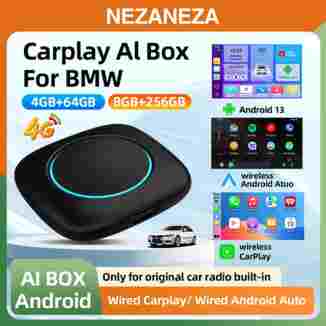 BMW ID6 ID7 ID8 ID9 순정 차량용 무선 CarPlay AI 박스, 무선 CarPlay 안드로이드 오토 안드로이드13 WIFI 멀티미디어 시스템 탑재