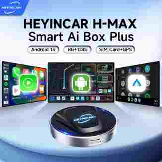 2025 새로운 HEYINCAR 안드로이드 13 Tv 상자 YouTube Ai Box SM6225 4G GPS 용 Netflix 자동차 놀이 용 안드로이드 자동 Carplay 무선 어댑터