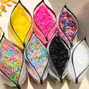 500/1000/2000pcs 소녀 다채로운 일회용 고무 밴드 헤어 넥타이 머리띠 어린이 포니 테일 홀더 밴드 어린이 헤어 액세서리