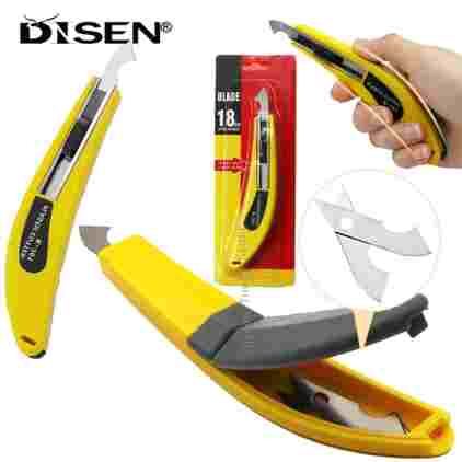 다목적 후크 나이프 아크릴 후크 나이프 보드 절단 유기 유리 절단 나이프(예비 후크 나이프 블레이드 2개 포함)