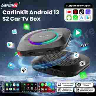 Carlinkit Android 13 S2 Ai Box SM6115 Carplay 무선 안드로이드 자동 지원 Youtube Netfilx IPTV Spotify 자동차 지능형 시스템