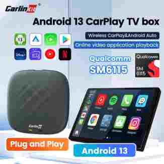 Carlinkit Ai Box Carplay 무선 안드로이드 자동 안드로이드 스트리밍 비디오 옥타 코어 64G Youtube Netflix Iptv 2025 스마트 박스 Gps