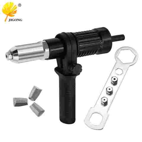 전기 리벳 팅 건 어댑터 2.4mm-4.8mm 리벳 너트 건 드릴 비트 노즐 무선 변환 커넥터 전동 공구