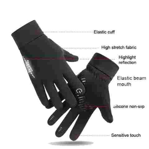 야외 가을 겨울 남성 스포츠 장갑 미끄럼 방지 따뜻한 터치스크린 플리스 안감 스키 러닝 사이클링 오토바이 장갑