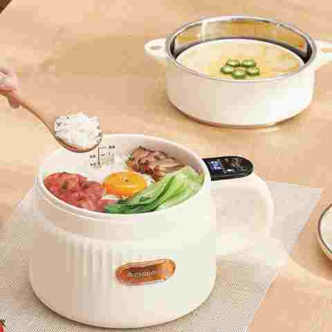 1.2L 스마트 전기 요리 냄비 가정용 전기 냄비 비 스틱 프라이팬 24h 예약 밥솥 다기능 냄비 220V