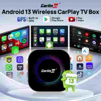 카링킷 3 in 1 안드로이드 자동 무선 CarPlay TV 박스 Youtube Netflix Audi CarPlay 차량용 안드로이드 13 Wifi 5GHz 8G 128G AI 박스