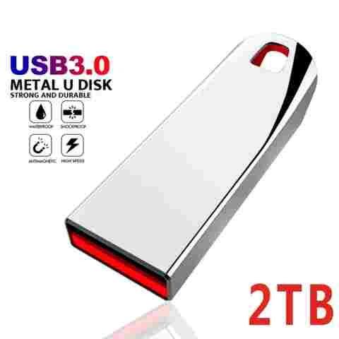 레노버 USB 3.0 메탈 플래시 드라이브, 고속 펜드라이브, 휴대용 USB 드라이브, 방수 메모리, USB 플래시 디스크, 2TB, 1TB, 512GB, 256GB