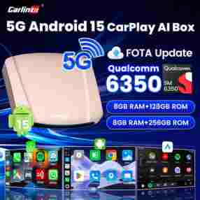 CarlinKit 2025 신형 안드로이드 15 울트라 8GB+256GB CarPlay Ai 박스 무선 CarPlay 안드로이드 오토 GPS SM6350 8코어 넷플릭스 유튜브 지원