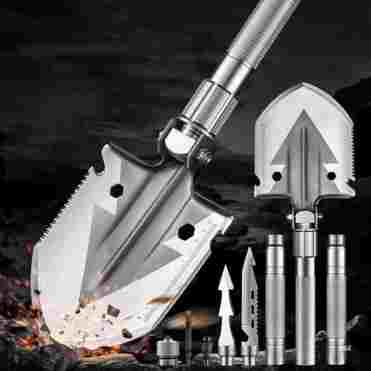 다기능 접이식 삽 야외 차량 탑재 엔지니어 삽 관광 캠핑 생존 스페이드 정원 핸드 툴