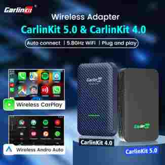 CarlinKit 5.0 & CarlinKit 4.0 무선 CarPlay 안드로이드 자동 Waze 음악 Spotify 자동 아우디 골프 푸조 마즈다 기아 메르세데스 MG