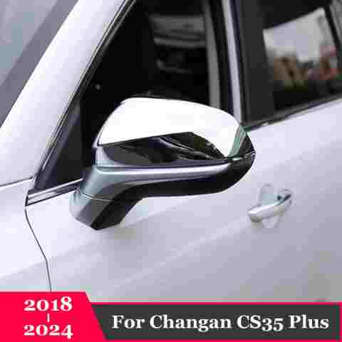 长安 CS35 Plus 2018 2019 2020 2021 2022 2023 2024 자동차 사이드 미러 커버 쉘 케이스 트림 ABS 카본 액세서리