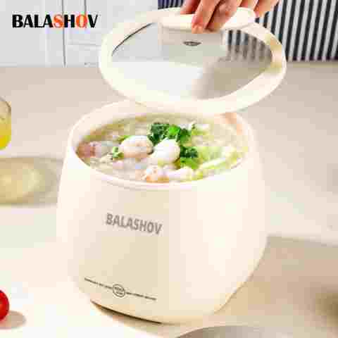 휴대용 스마트 밥솥-다기능 논스틱 쌀 요리 냄비, 밥, 수프, 기숙사 및 소형 주방용, 1.8L