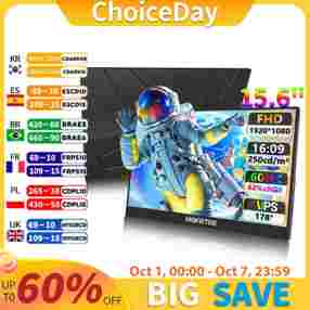 15.6인치 FHD 62%sRGB 250니트 초슬림 백스탠드 디자인 휴대용 모니터 (휴대폰 게임용, 노트북용)